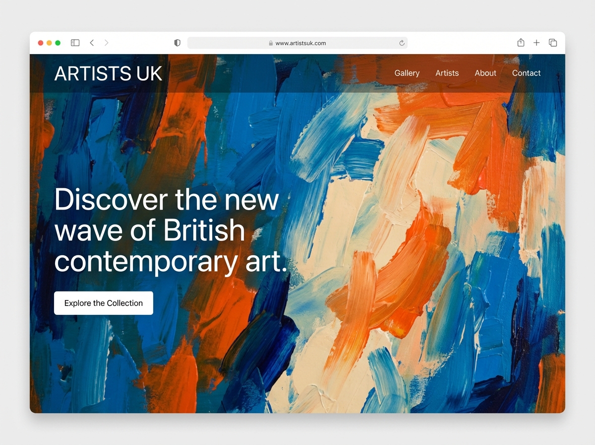Showcase Your Vision with the Best Portfolio for Artists UK website preview