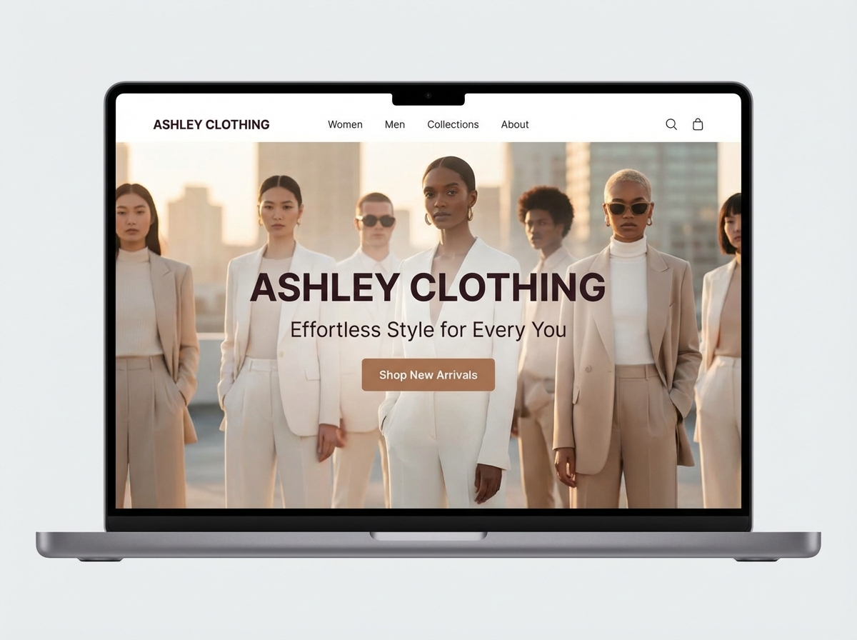 Launch Your Stunning Online Clothing Boutique website preview