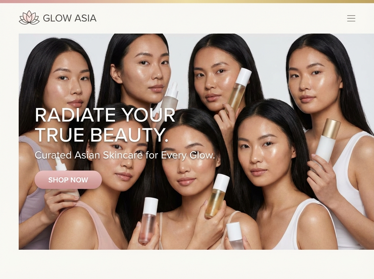 Create Your Stunning Asian Beauty Website website preview