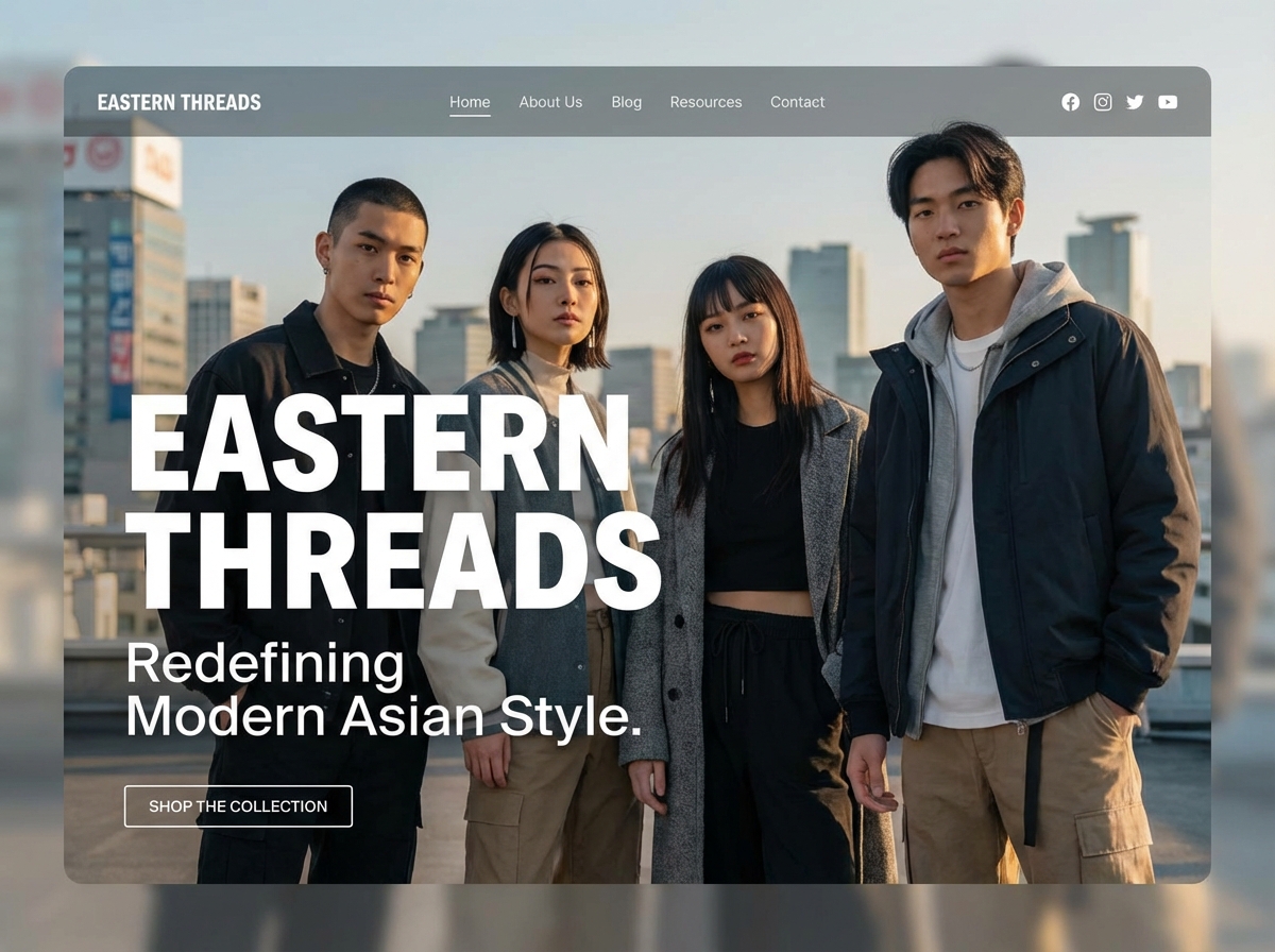 Launch Your Stunning Asian Fashion Portfolio Today website preview