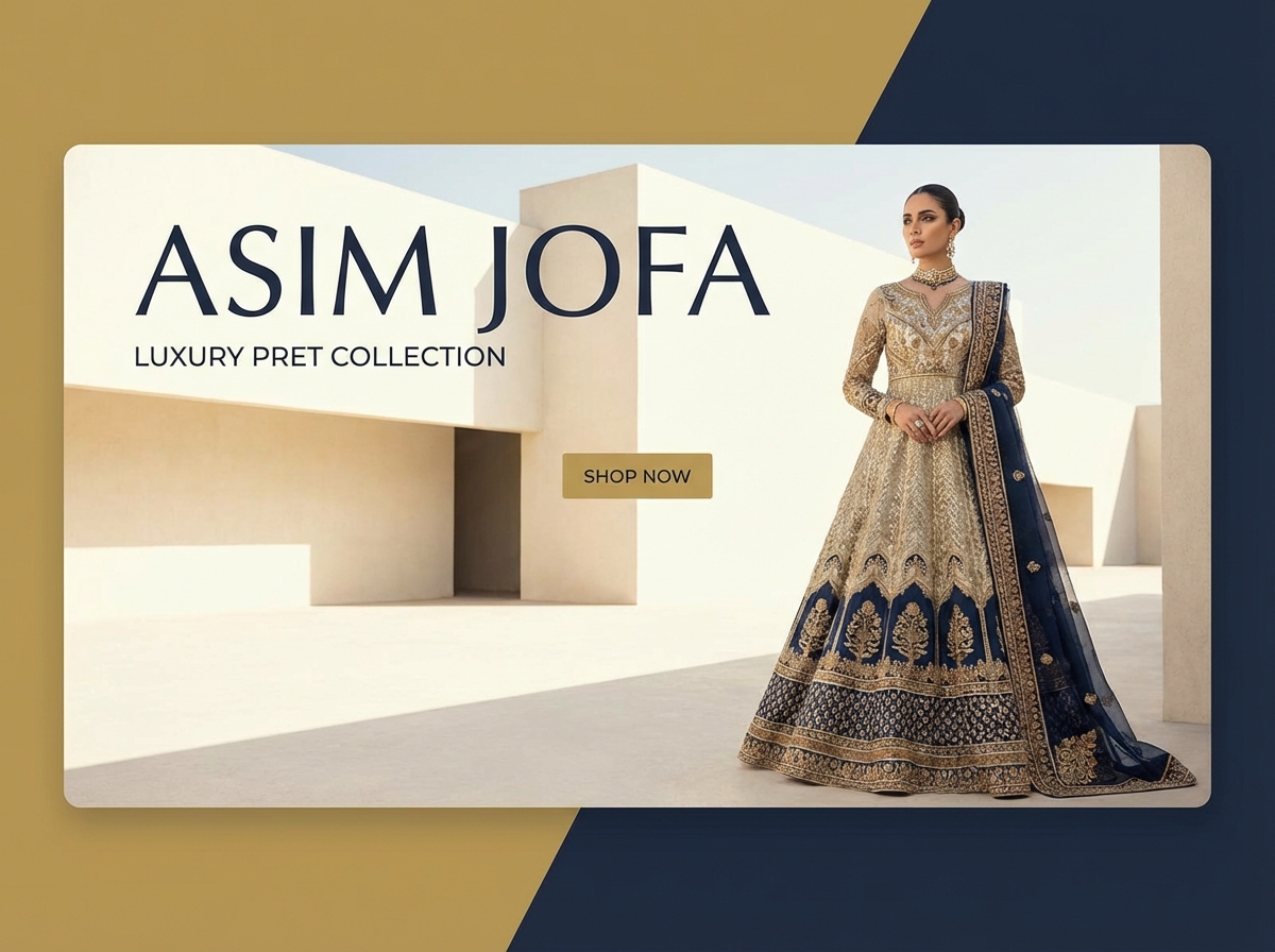 Launch Your Stunning Asim Jofa Inspired Collection Site website preview