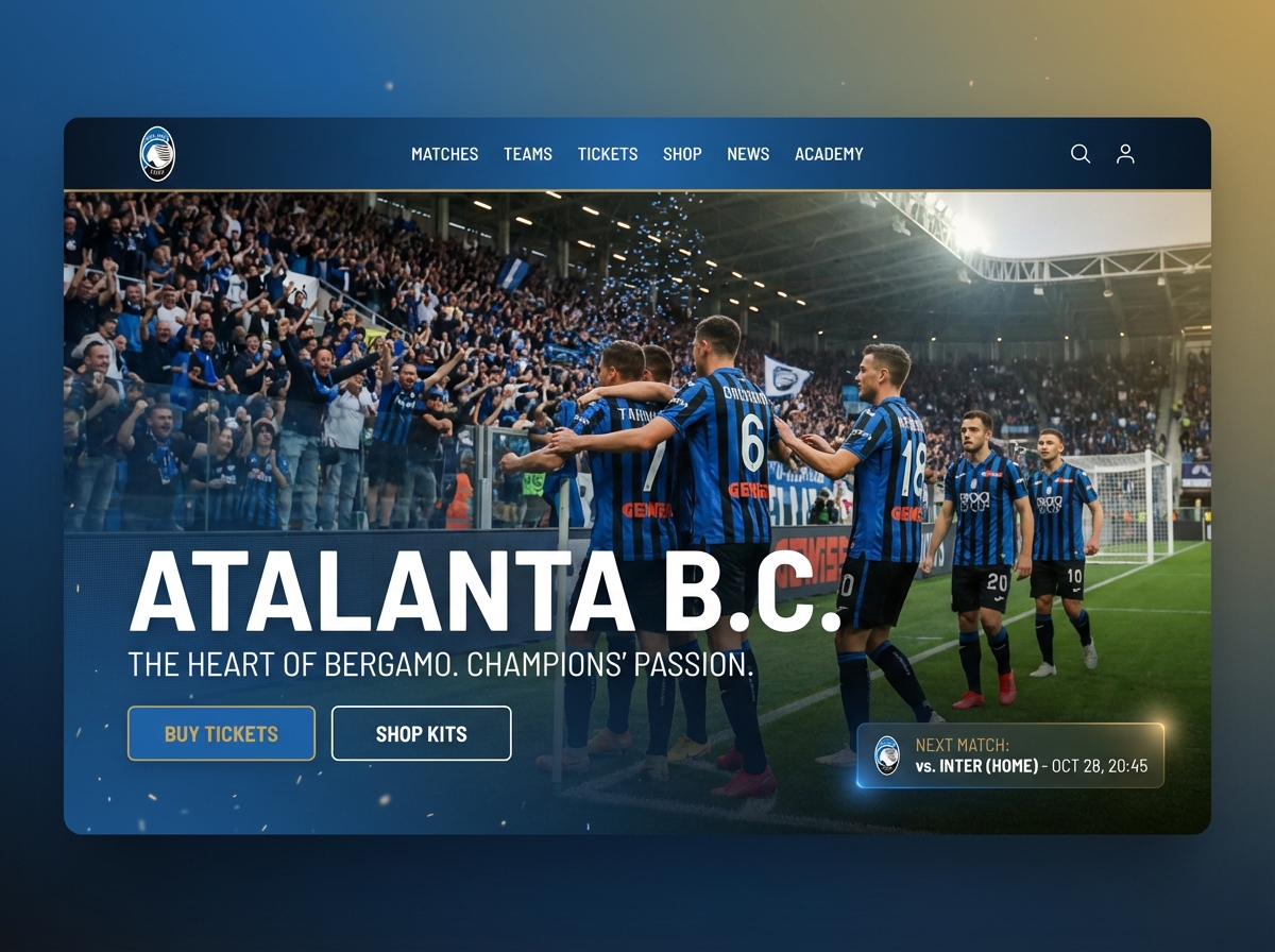 Build a Winning Atalanta Football Club Website website preview