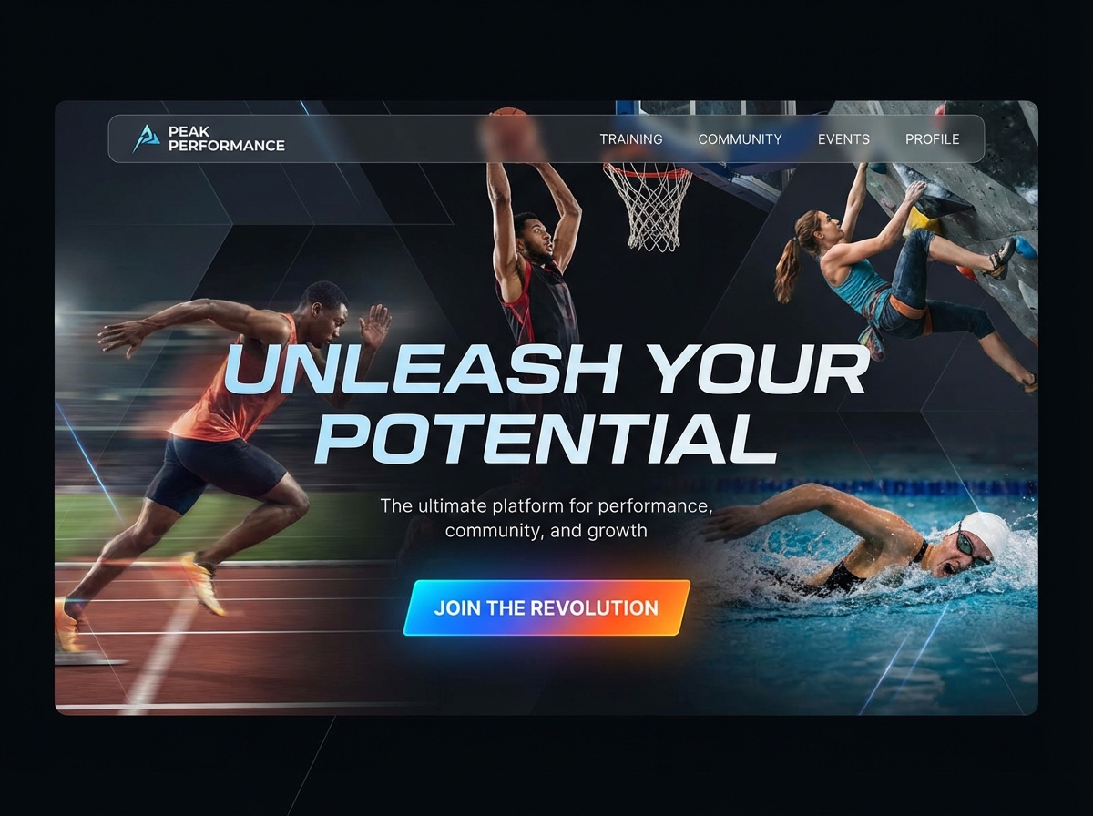 Build Your Powerful Online <span class='gradient-text'>Athlete Portfolio</span> website preview