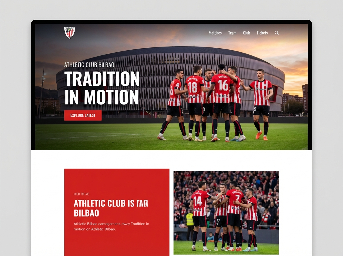 Build a Championship-Caliber Athletic Bilbao Fan Website website preview