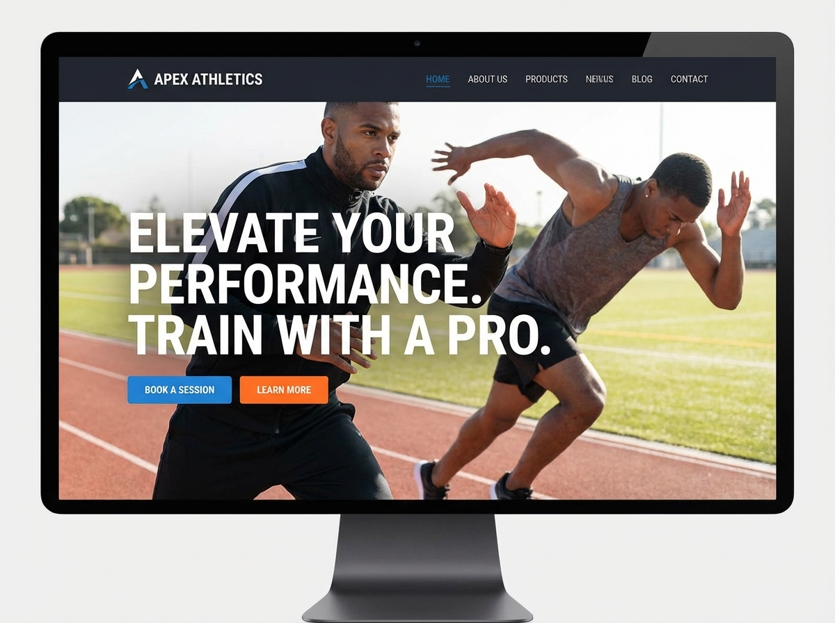 Build Your Authority Online with an Expert Athletic Trainer Website website preview