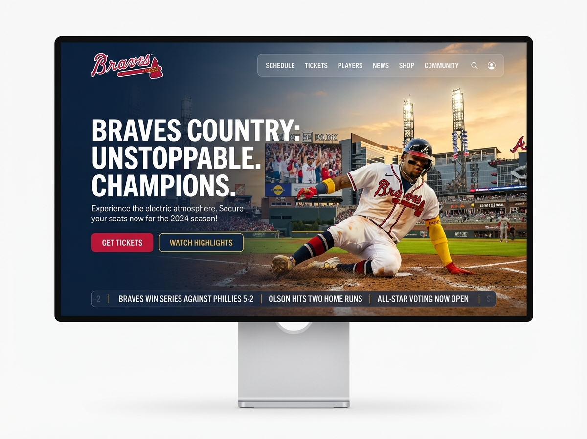 Build a Championship-Caliber Website for Atlanta Braves website preview