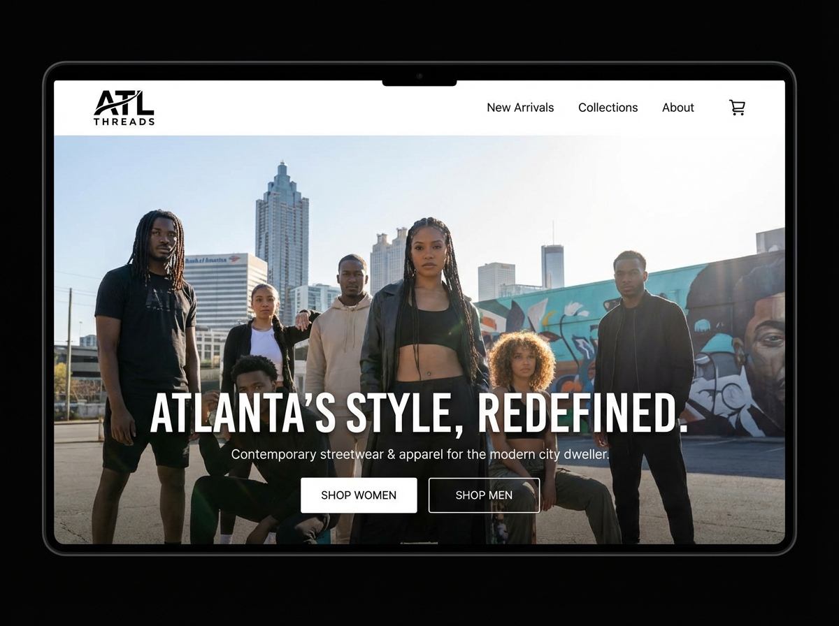 Create a Stunning Website for Your Atlanta Clothing Brand website preview