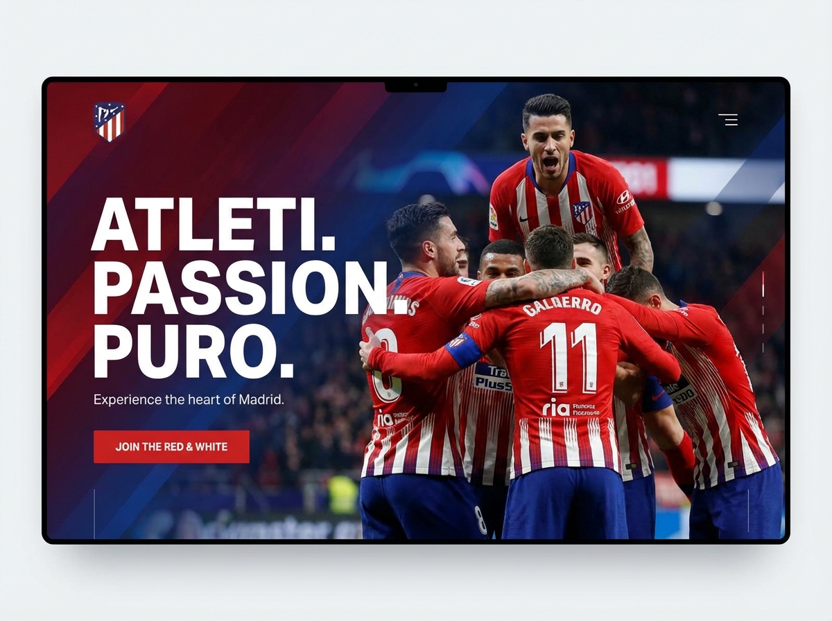 Build Your Ultimate Atletico de Madrid Fan Website website preview