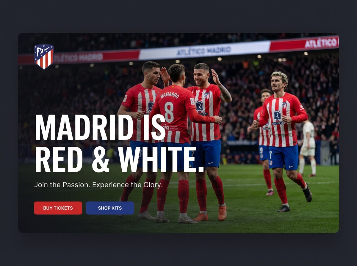 Build Your Ultimate Atletico Madrid Fan Website website preview