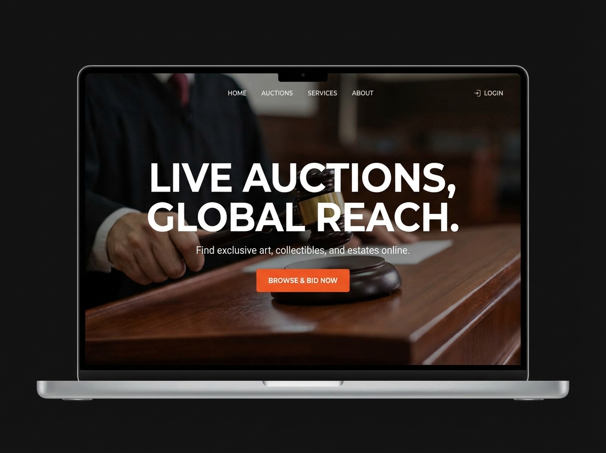 Build Your Premier Online Auctioneer Website website preview