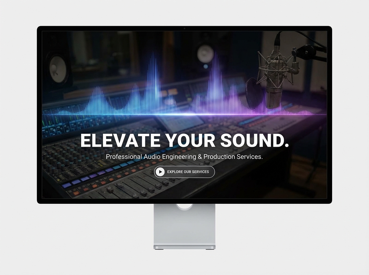Build a Powerful Online Presence for your Audio Engineering Business website preview