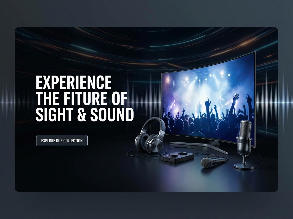 Build a Stunning & Dynamic Audio Video Website website preview