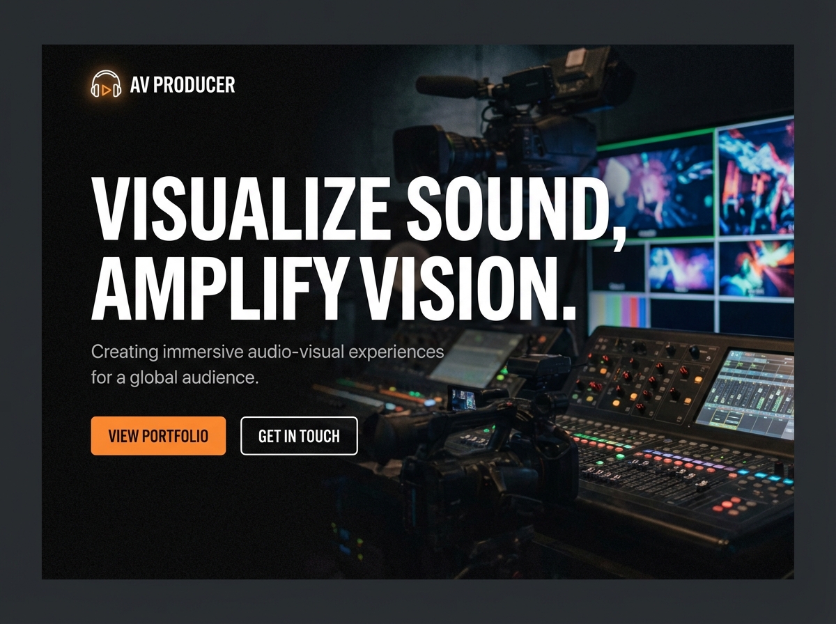 Build Your Dynamic Audio Visual Portfolio with Grigora website preview