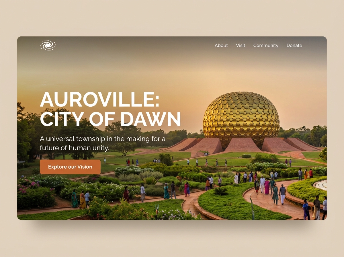 Build Your Auroville Presence with Grigora website preview