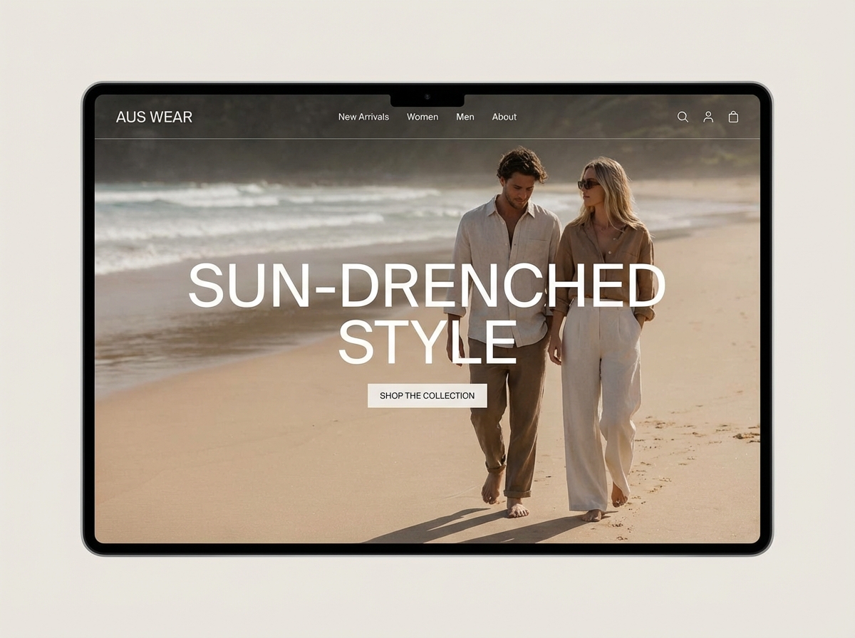 Launch Your Australian Clothing Brand Online website preview