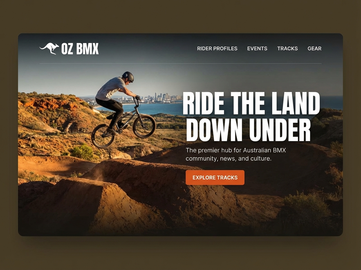 Build Your Own Australian BMX Website website preview