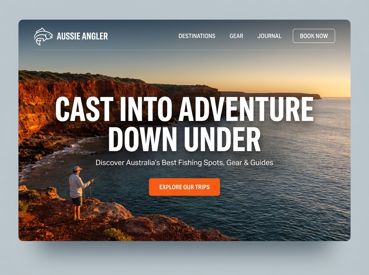 Build Your Premier Australian Fishing Website website preview