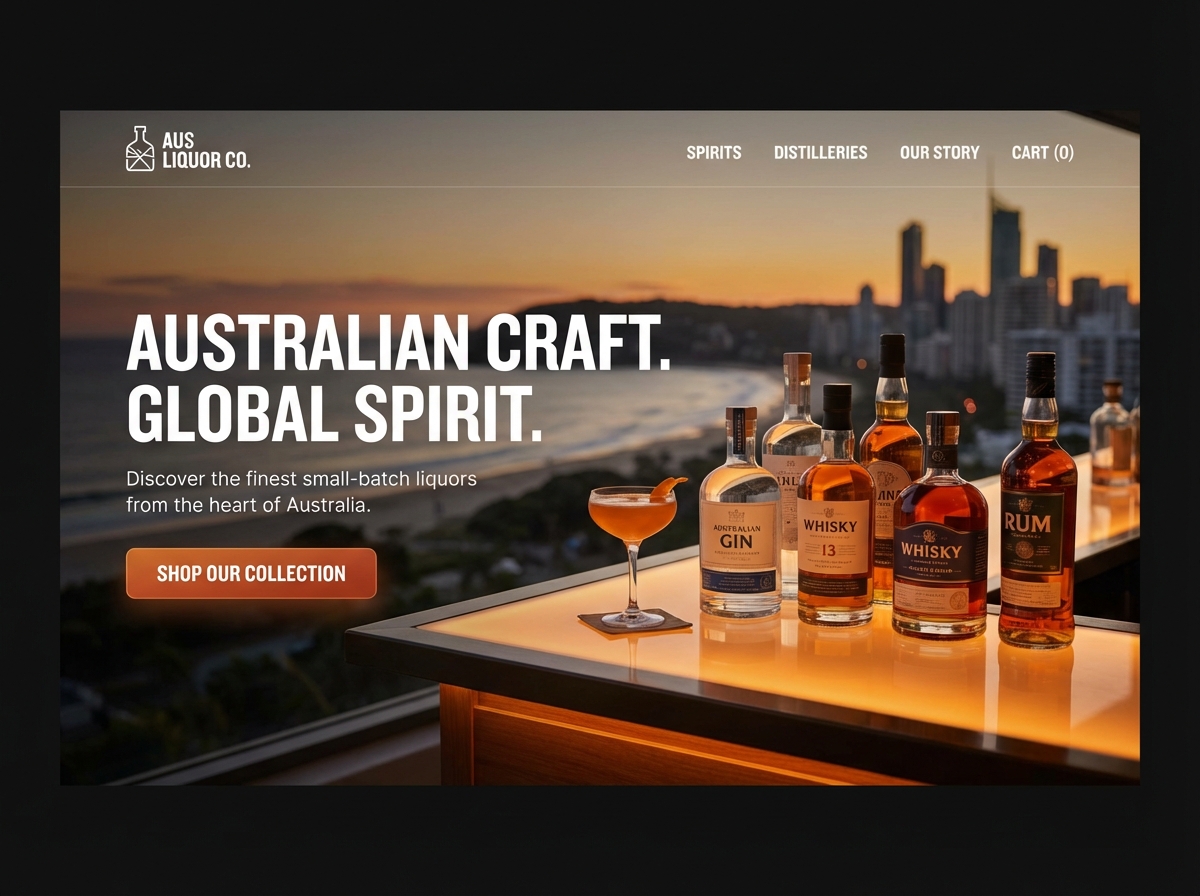 Launch Your Australian Liquor Store Website Today website preview