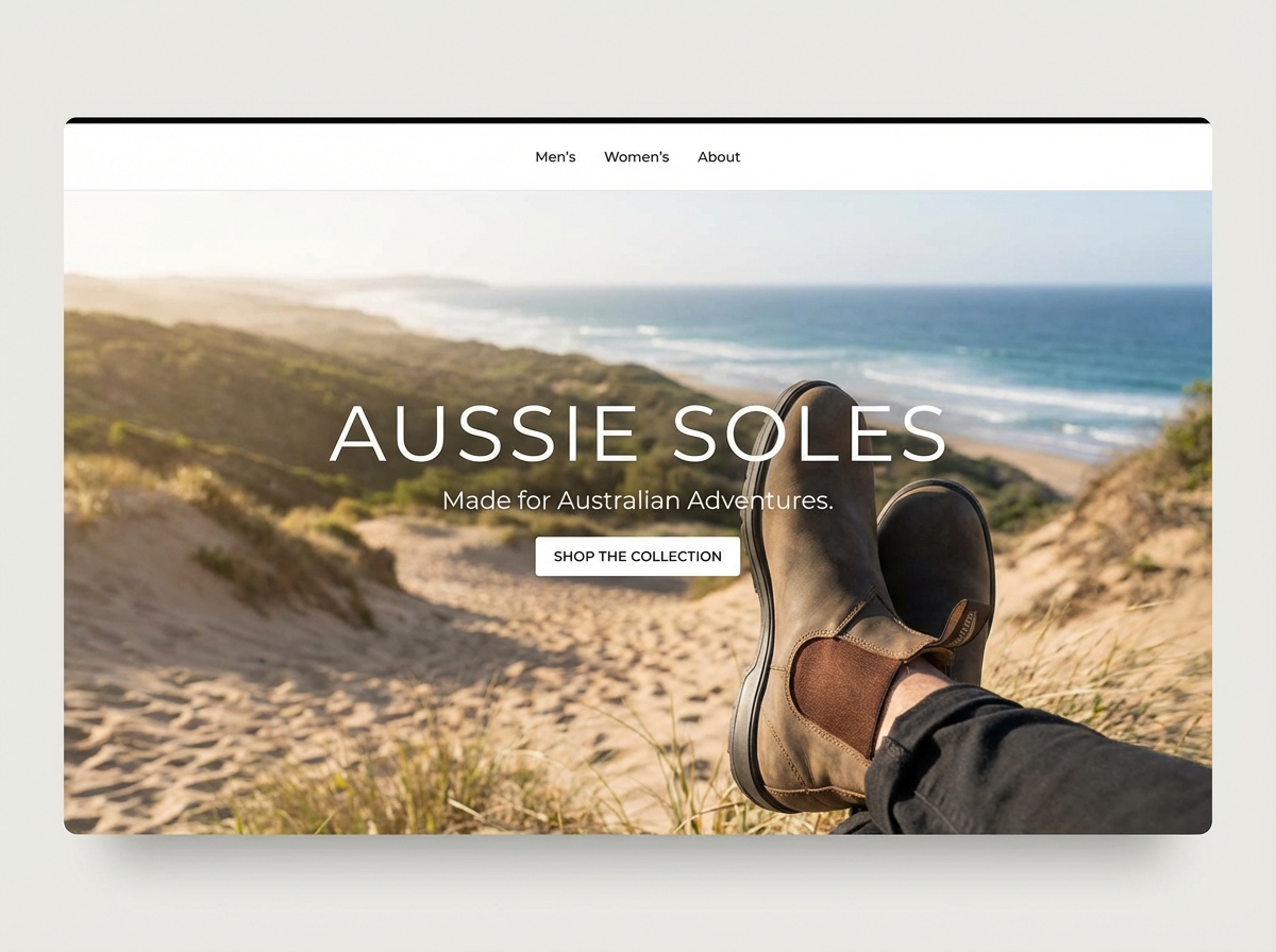 Build Your Premier Online Store for Australian Shoe Brands website preview