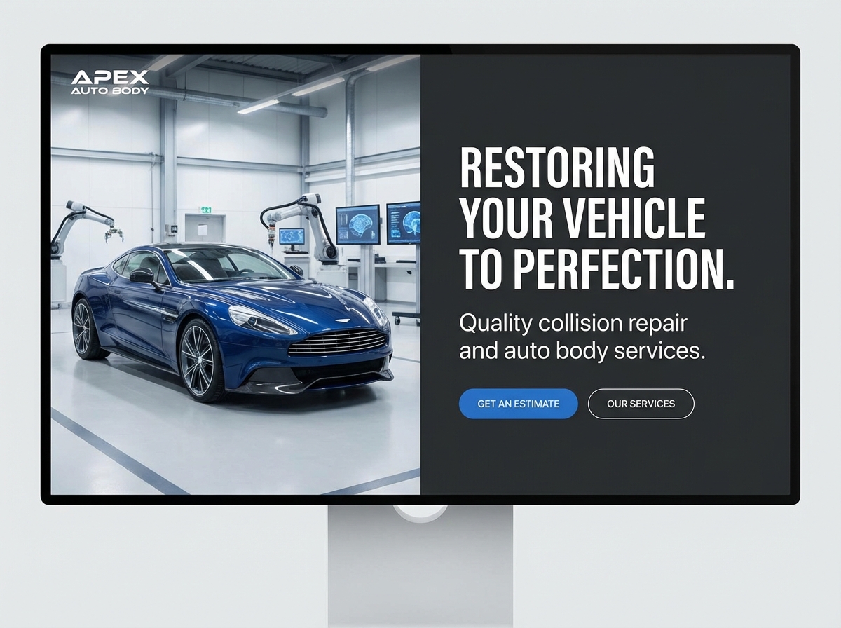 Build a High-Performance Website for Your Auto Body Shop website preview