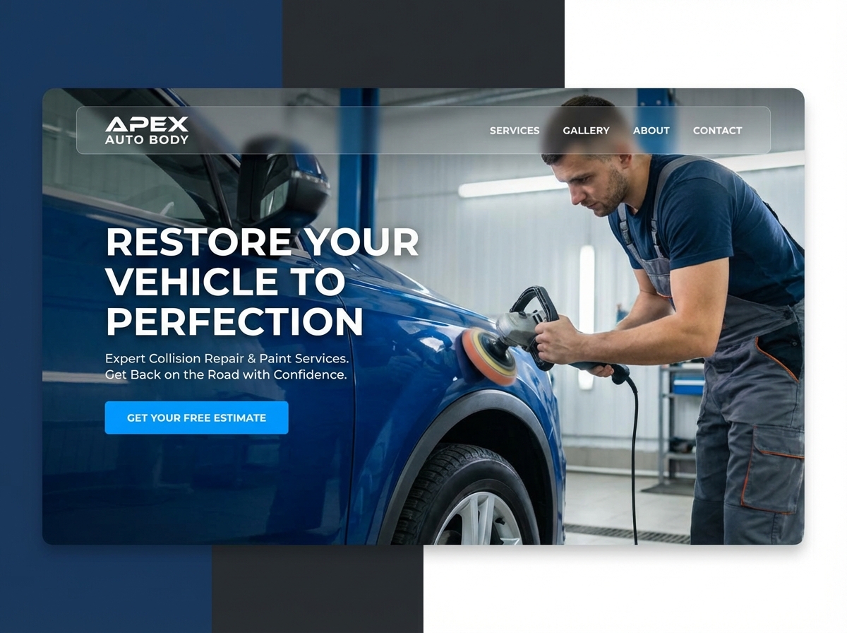 Build a High-Impact Auto Body Repair Website website preview