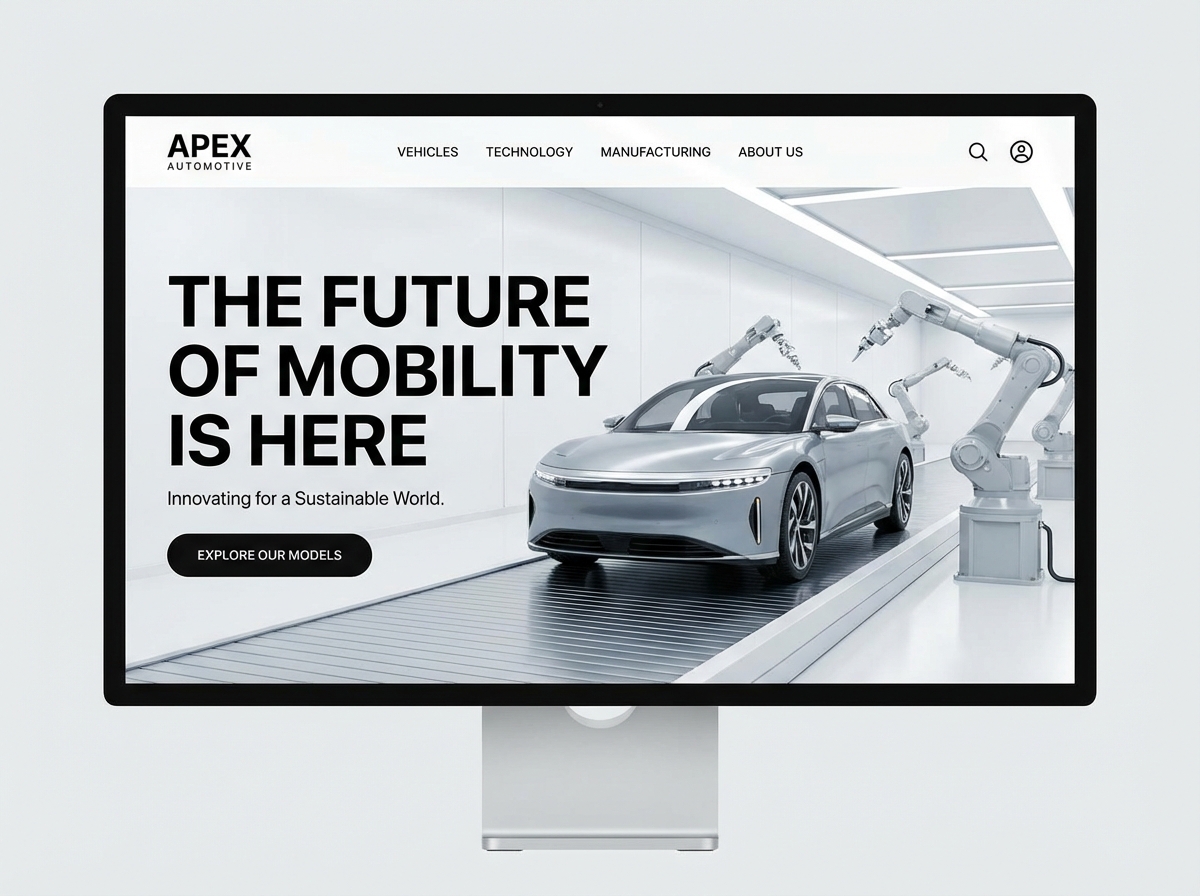 Build Your Vision with an Auto Manufacturing Website Builder website preview