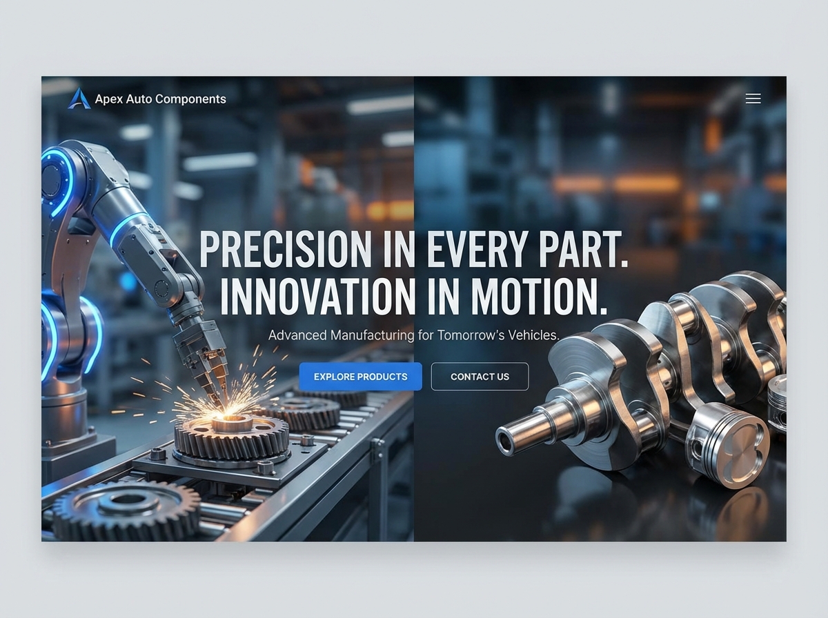 Build a Powerful Online Presence for your Auto Parts Manufacturing Business website preview