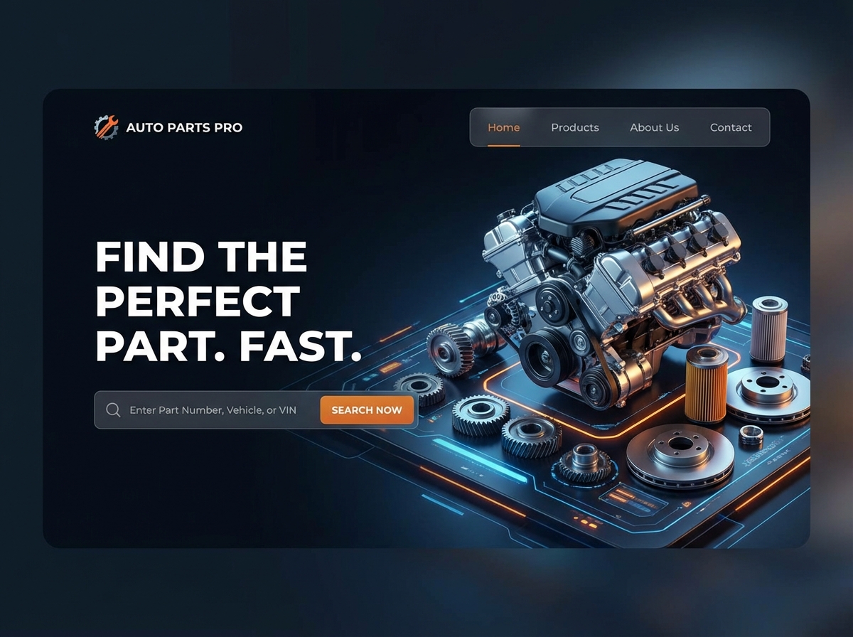 Build Your High-Performance Auto Spare Parts Website Today website preview