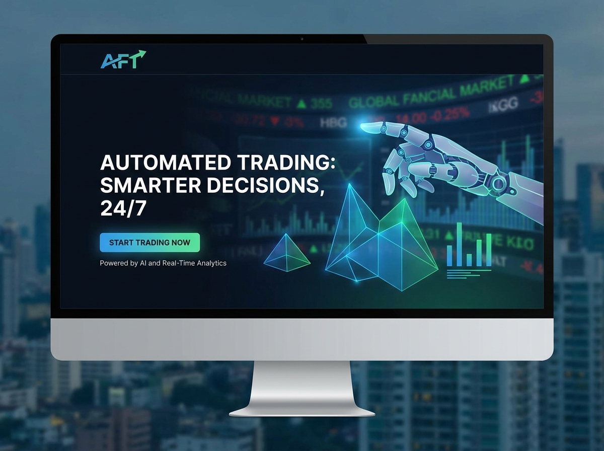 Build Your Automated Financial Trading Website Today website preview