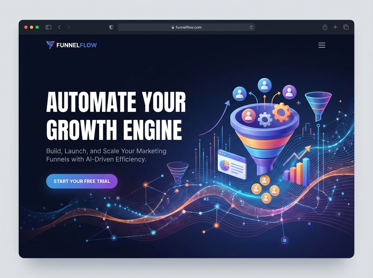 Build High-Converting Automated Funnels in Minutes website preview
