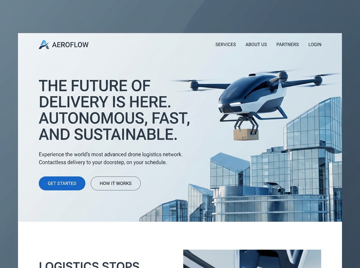 Launch Your Own Autonomous Drone Delivery Platform website preview