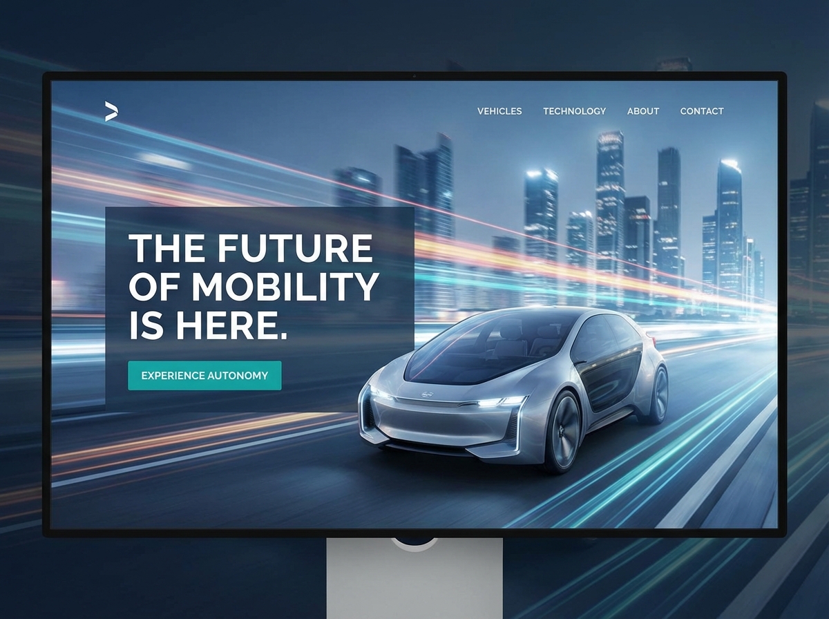 Build Your Future with an Autonomous Vehicles Website website preview