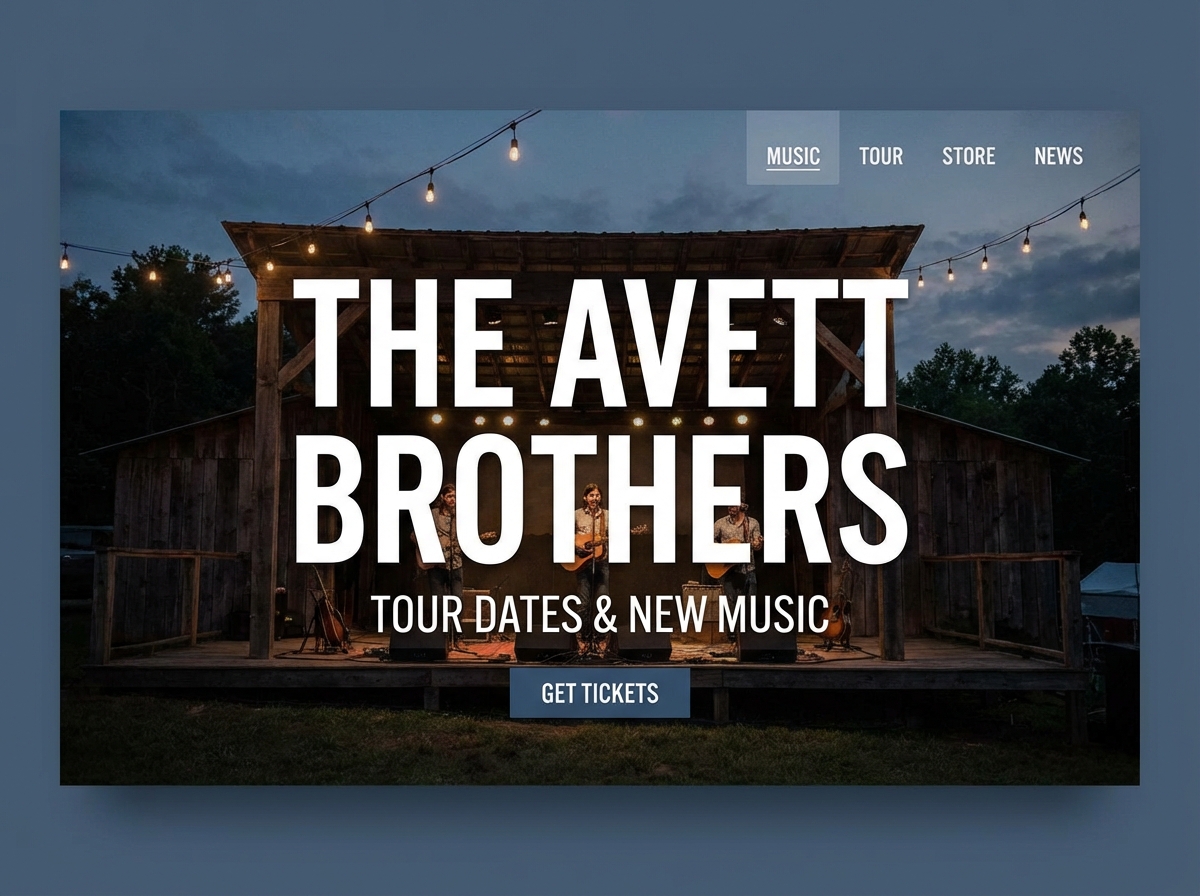 Build Your Ultimate Avett Brothers Fan Hub website preview