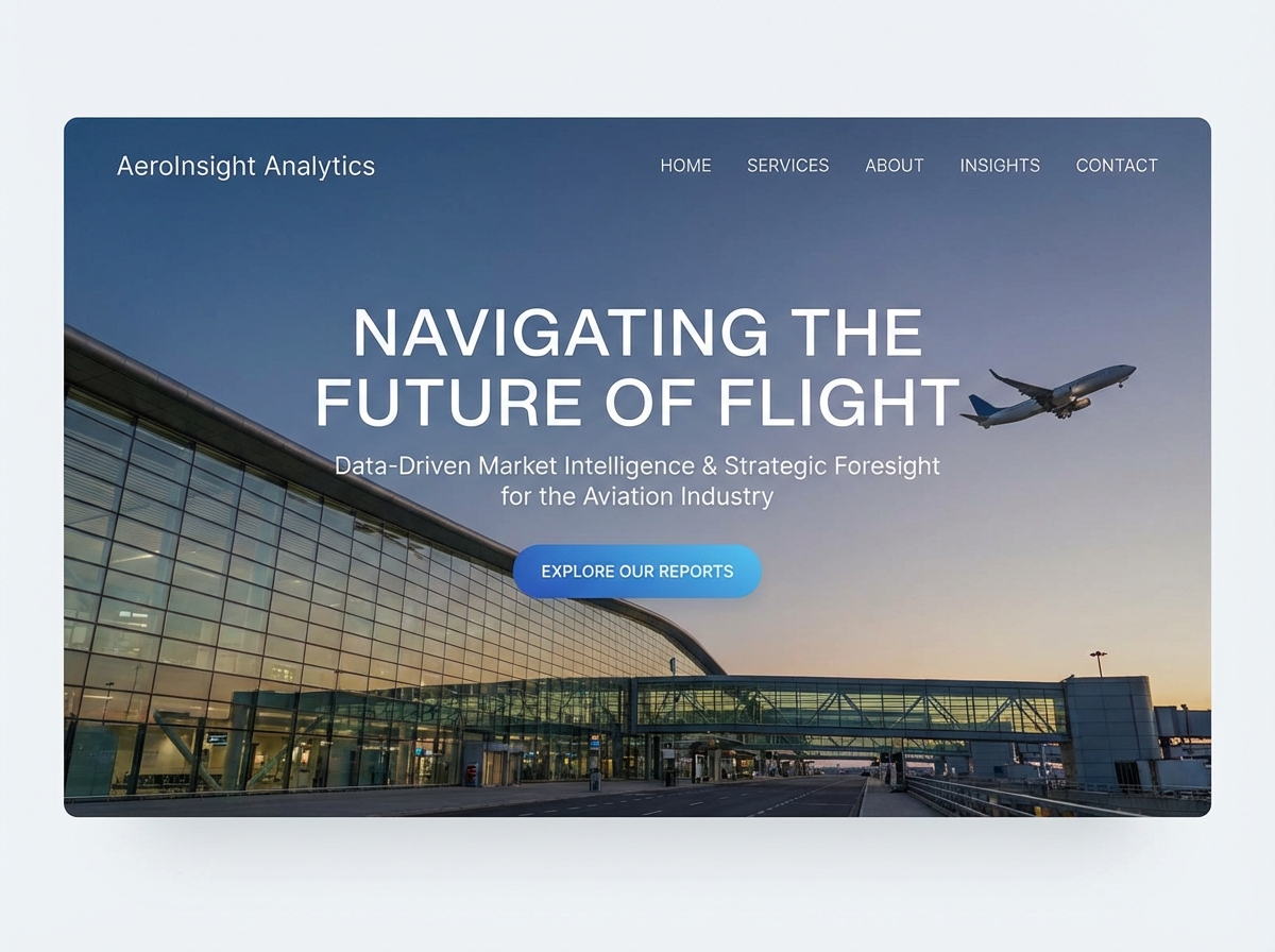 Build Your Professional <span class="gradient-text">Aviation Analyst Website</span> website preview