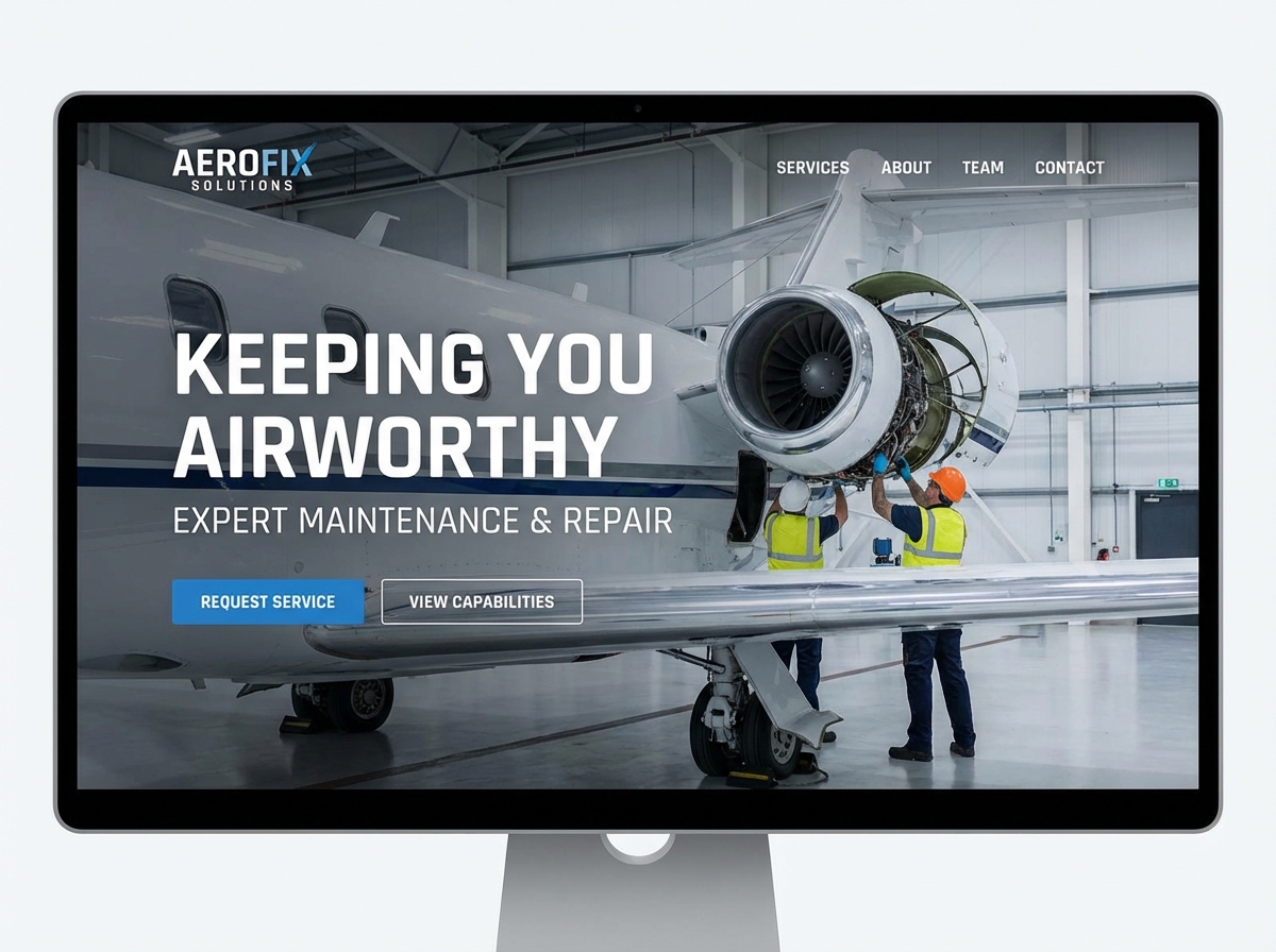 Build Your Premier Aviation Maintenance Technician Portfolio Today website preview