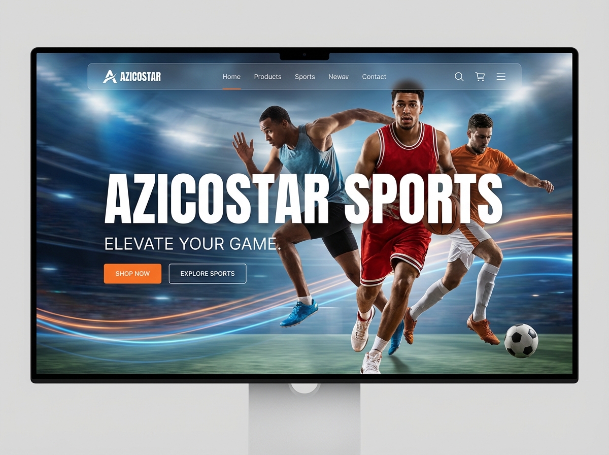 Build a Winning Presence with an Azicostar Sports Website Builder website preview