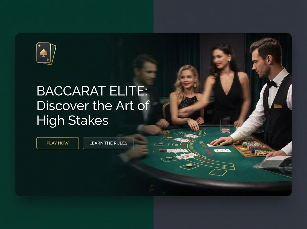 Launch Your High-Stakes Baccarat Website Today website preview