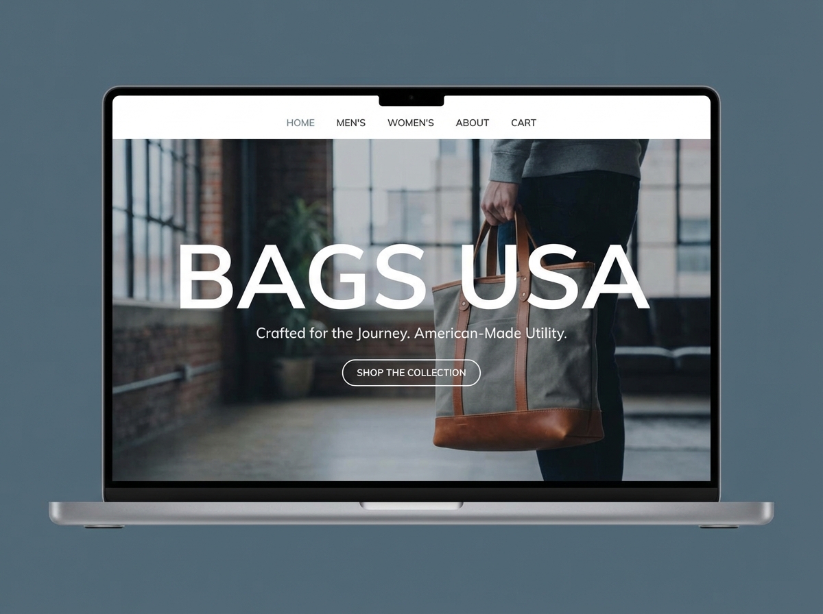 Build Your Online Store for Bags USA website preview