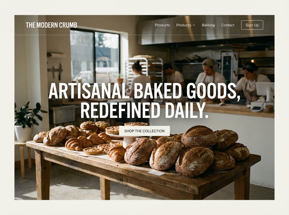 Build Your Online Bakery with Our Baked Goods Website Builder website preview