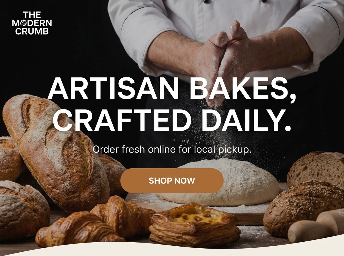 Build Your Delicious Bakery Website, Baked Fresh for Success website preview