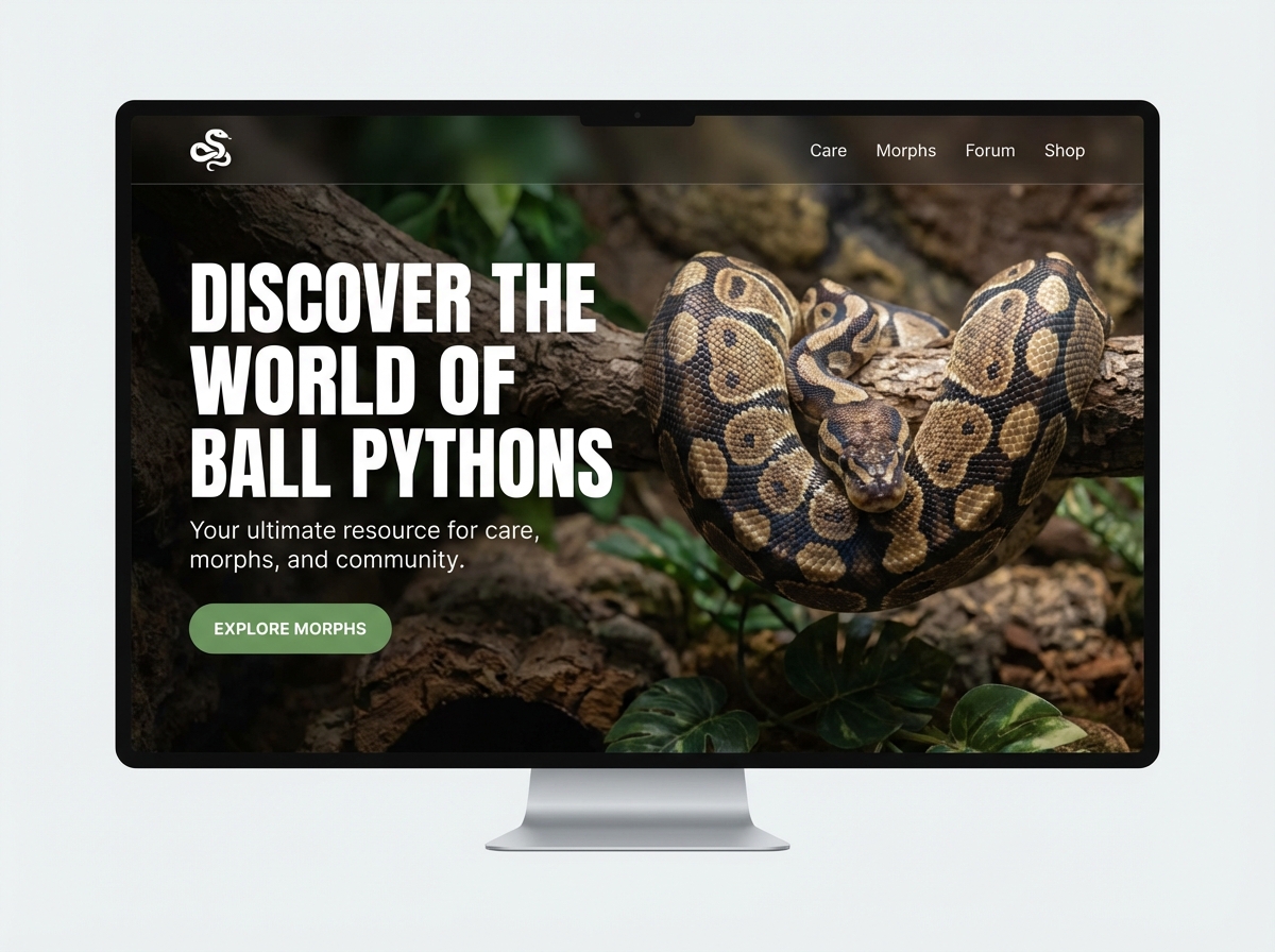 Build a Stunning Ball Python Website Easily website preview