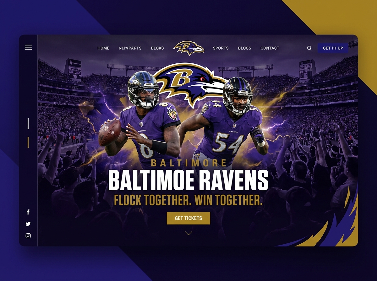 Build a Championship-Caliber Baltimore Ravens Fan Website website preview