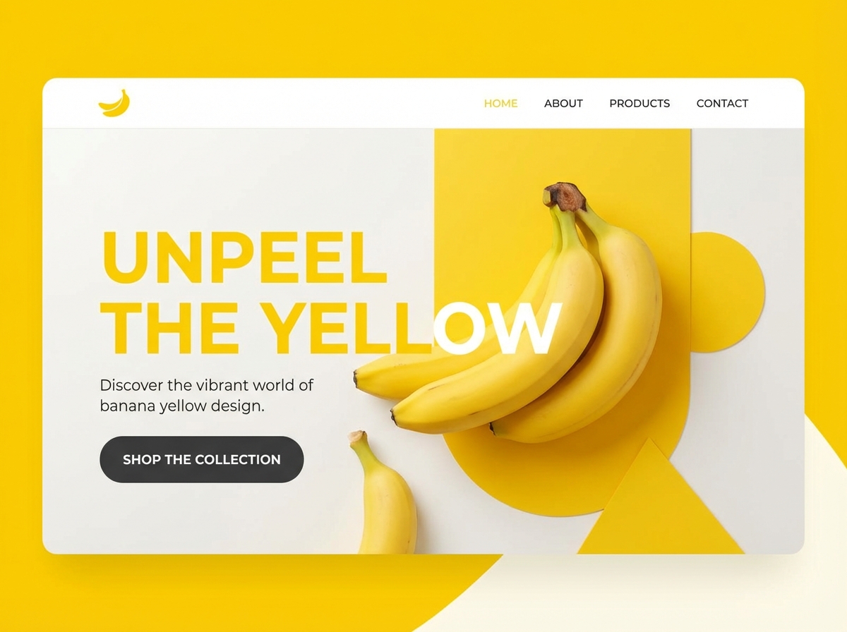 Unleash Your Creativity with Banana Yellow Color Websites website preview