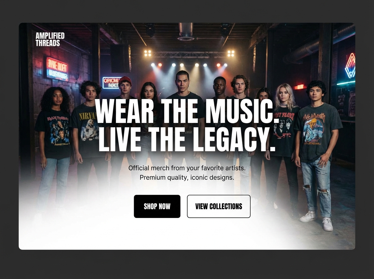 Design & Sell Your Own Custom Band Shirts Online website preview