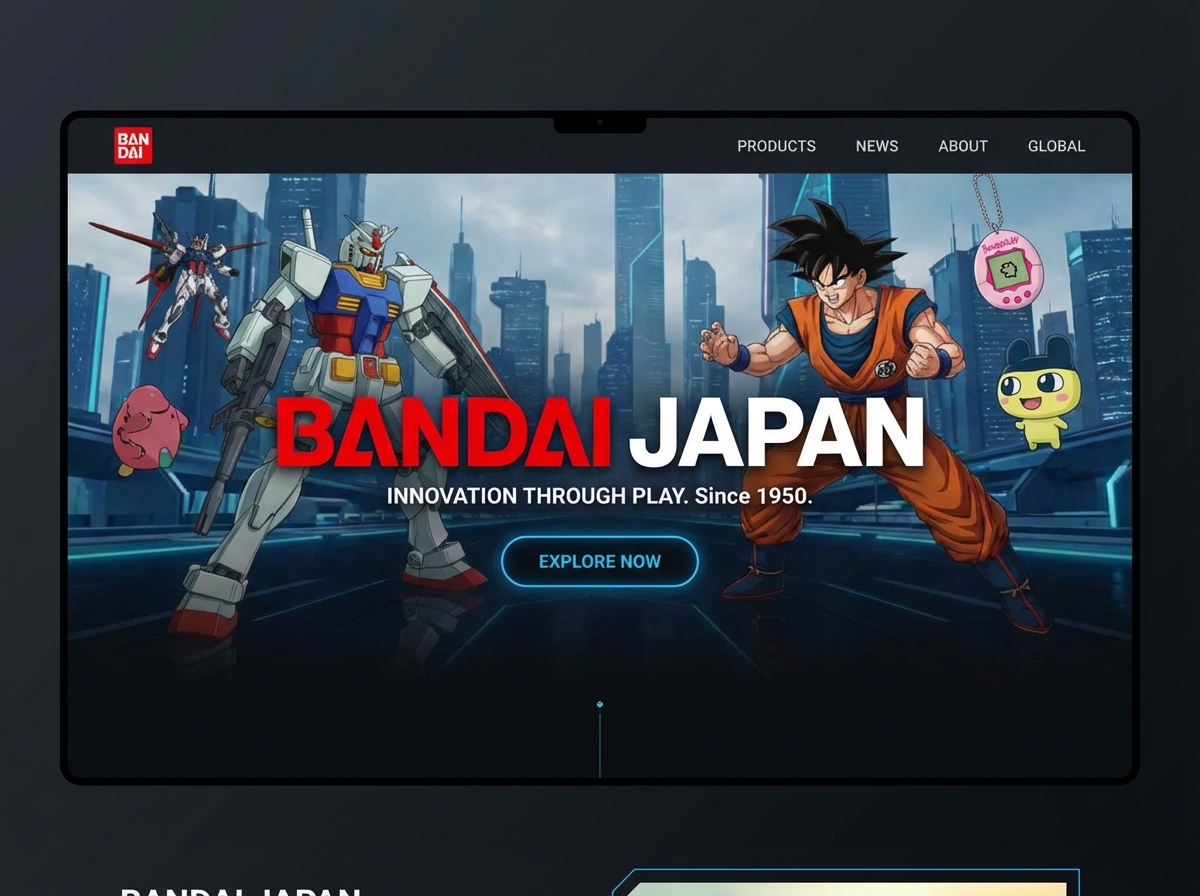 Showcase Your Collectibles with a Stunning Bandai Japan Website website preview