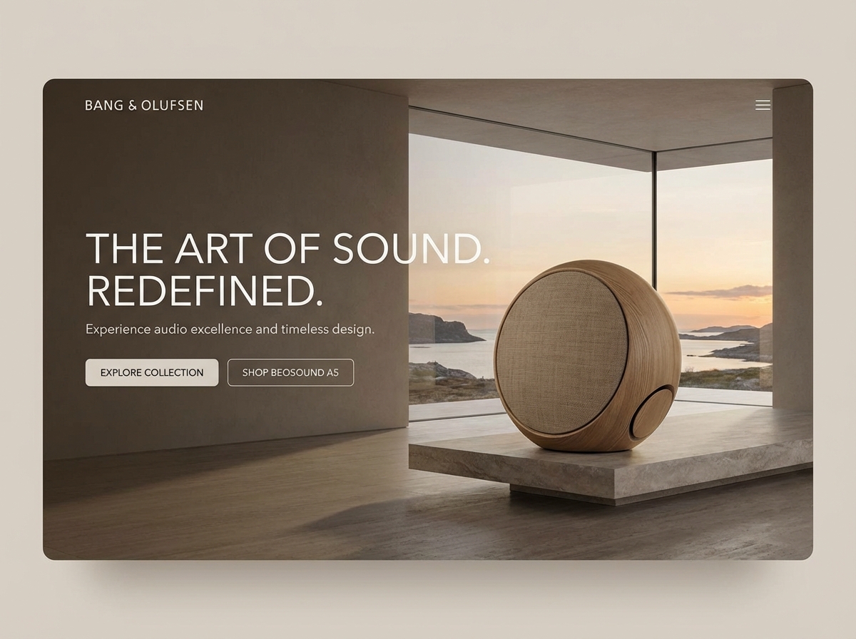 Craft an Exquisite Digital Home for your Bang & Olufsen website preview