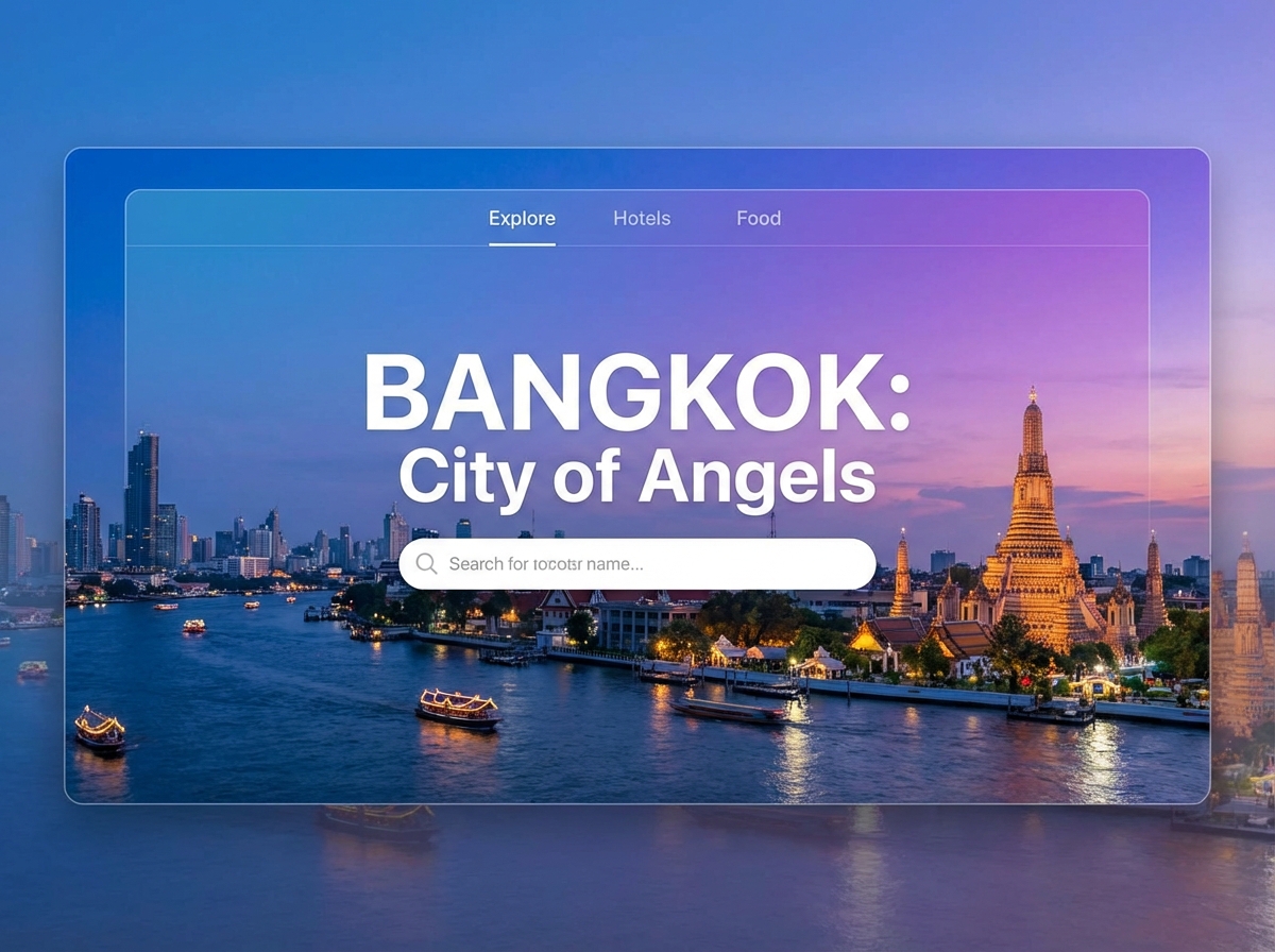 Explore Bangkok's Vibrant Culture website preview