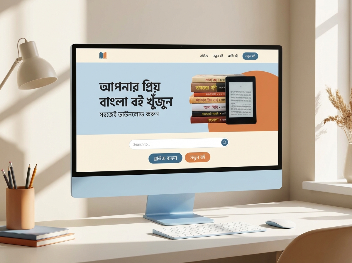 Create Your Own Stunning Bangla Book Website website preview