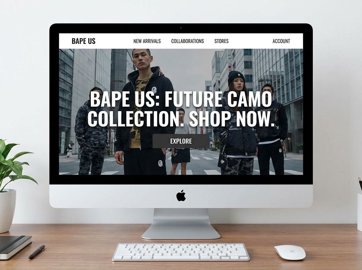 Build Your Ultimate Online BAPE US Destination website preview