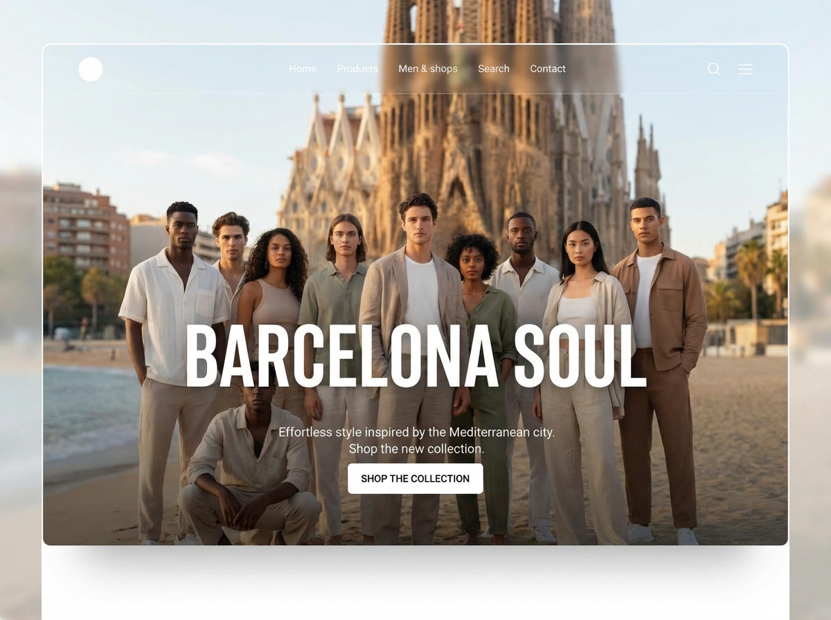 Build Your Own Unique Barcelona Clothing Brand Online website preview